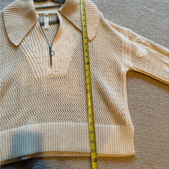 Daily Practice by Anthropologie Half-Zip Oversized Pullover Sweater size M - Picture 9 of 10